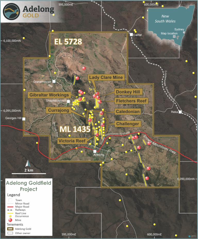 Adelong Goldfield, NSW Adelong Gold