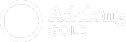 Adelong Gold Logo in Reverse