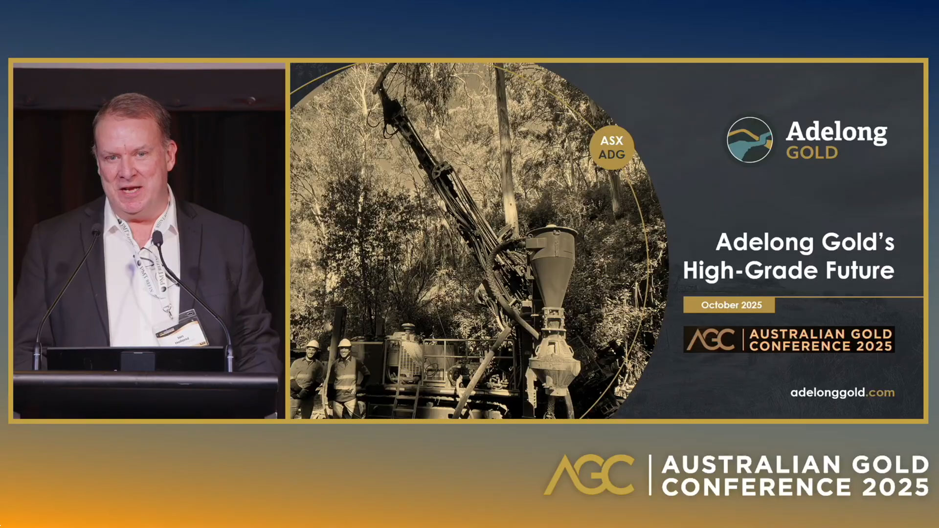 Adelong Gold, Ian Holland, Managing Director (ASX:ADG) presents at AGC25