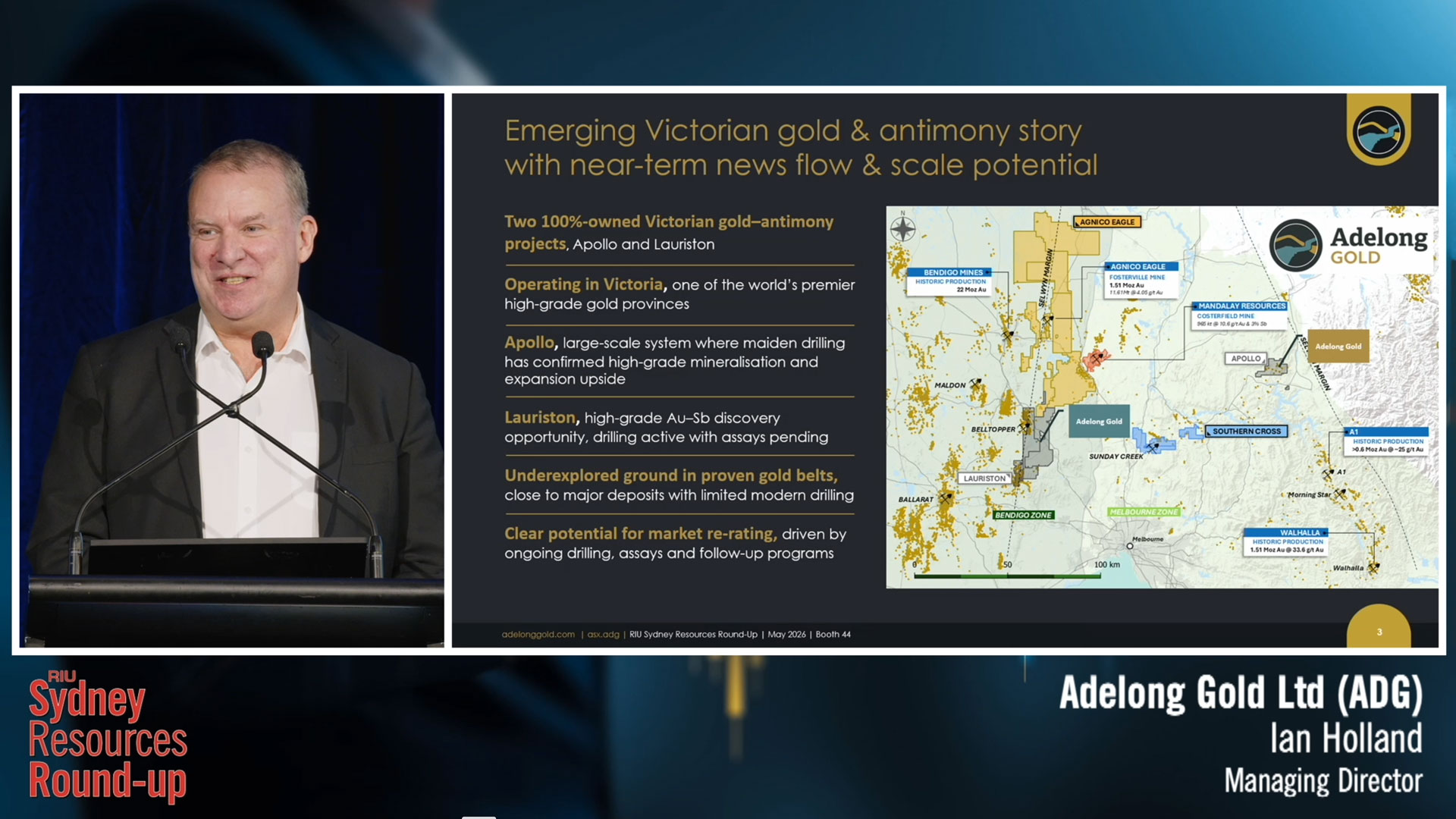 Ian Holland Presenting at RIU Resources Round-up Sydney 2026