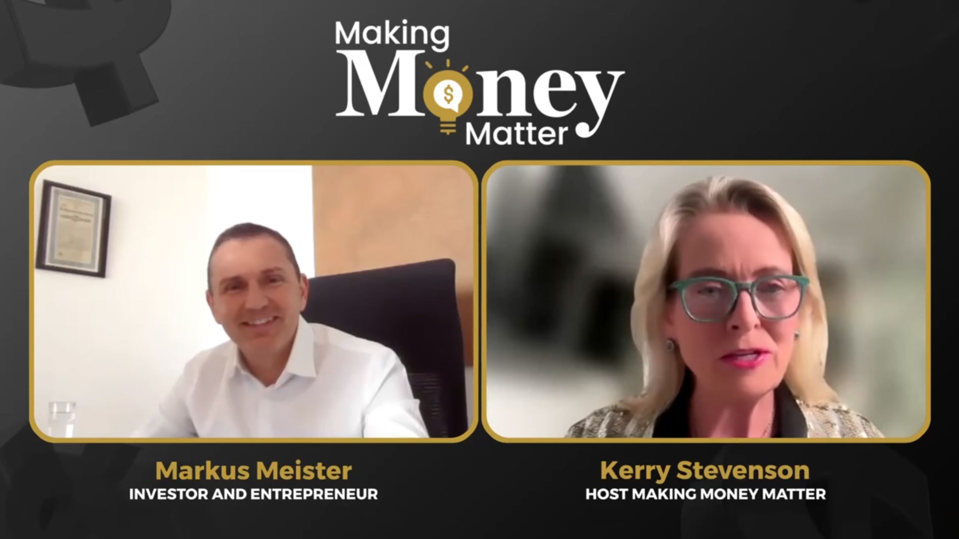 Making Money Matter Interviews Markus Meister